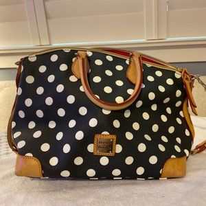 Dooney & Bourke Black and White Polka Dot Purse